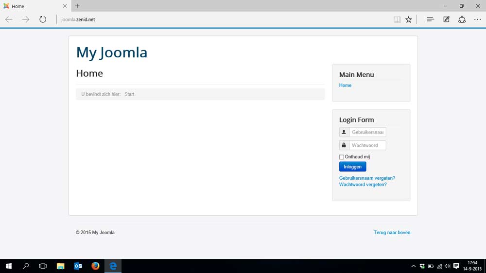 Joomla 3 demo