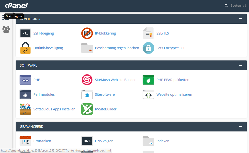 Site Mush Cpanel