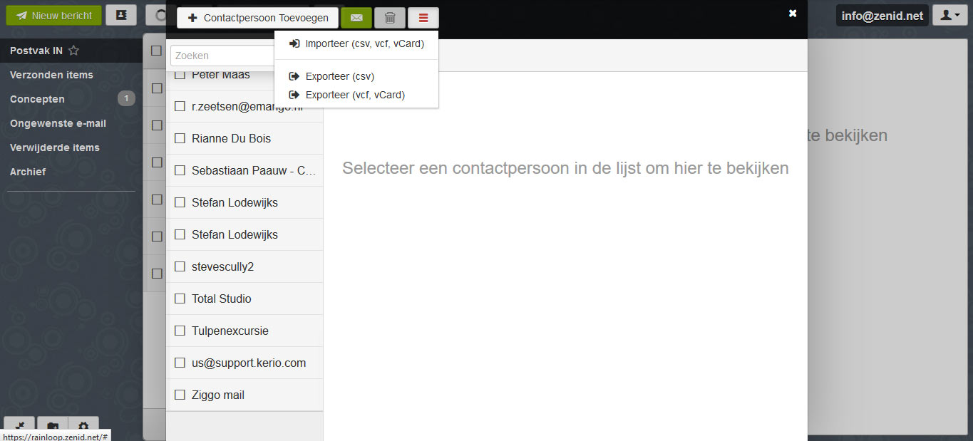 Webmail Zenid